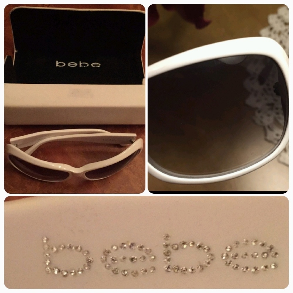 🚨COPY - Bebe White Sunglasses